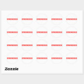 Stempel Ronde Sticker (Vel)