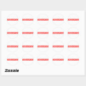 Stempel Ronde Sticker (Vel)