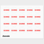 Stempel Ronde Sticker (Vel)