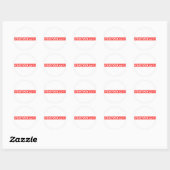 Stempel Ronde Sticker (Vel)