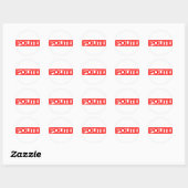 Stempel Ronde Sticker (Vel)