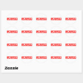 Stempel Ronde Sticker (Vel)