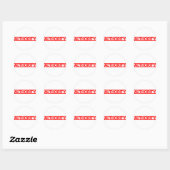 Stempel Ronde Sticker (Vel)