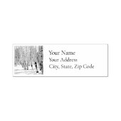 Stempel Schrijf geen besneeuwde winter Aspen bomen (Design)