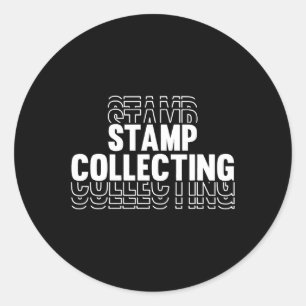 Stempel T-shirt verzamelen voor verzamelaar Ronde Sticker