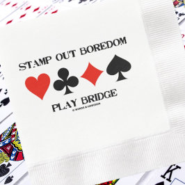 Stempel uit Boredom Play Bridge 4 Card Suits Advic Servet