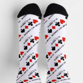 Stempel uit Boredom Play Bridge Vier kaartsleuven Sokken (Top)