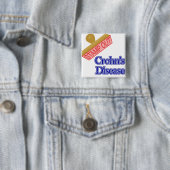 Stempel uit de ziekte van Crohn Vierkante Button 5,1 Cm (In situ)