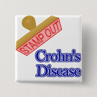 Stempel uit de ziekte van Crohn Vierkante Button 5,1 Cm