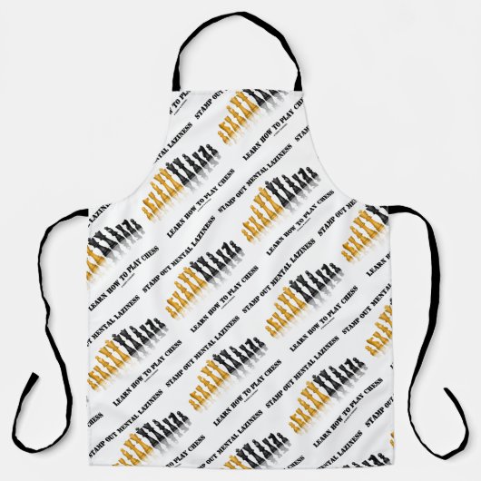 Stempel uit geestelijke luiheid Leer hoe je Chess  Schort (Voorkant)