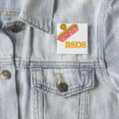 Stempel uit rsds vierkante button 5,1 cm (In situ)