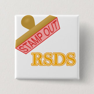 Stempel uit rsds vierkante button 5,1 cm