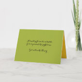 Stempel - UW TEKST - BEE 1 - Fan Fun Notitiekaartje (Achterkant)