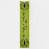 Stempel - UW TEKST - BEE 1 - Fan Fun Spandoek (Verticaal)