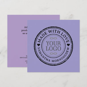 Stempel - UW TEKST & LOGO 2 Kaart