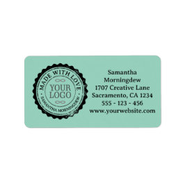 Stempel - UW TEKST & LOGO 3 Etiket