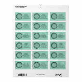 Stempel - UW TEKST & LOGO 3 Etiket (Full Sheet)