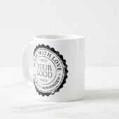 Stempel - UW TEKST & LOGO 3 Koffiemok (Voorkant links)