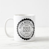 Stempel - UW TEKST & LOGO 3 Koffiemok (Links)