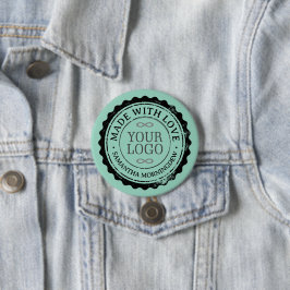 Stempel - UW TEKST & LOGO 3 Ronde Button 7,6 Cm