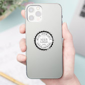 Stempel - UW TEKST & LOGO 3 Sticker (Telefoon)