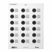 Stempel - UW TEKST & LOGO 4 Etiket (Full Sheet)
