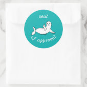 stempel van de goedkeuring ronde sticker (Tas)