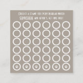 stempel van de huiszegel klantenkaartje (Achterkant)