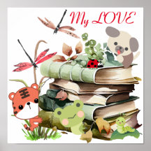 Stempel van de Poster van boeken