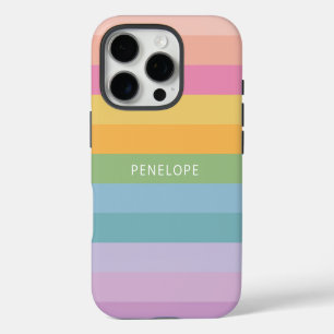 Stempel van de regenboog van de staart, gepersonal iPhone 16 pro hoesje