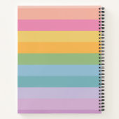 Stempel van de regenboog van de staart, gepersonal notitieboek (Achterkant)