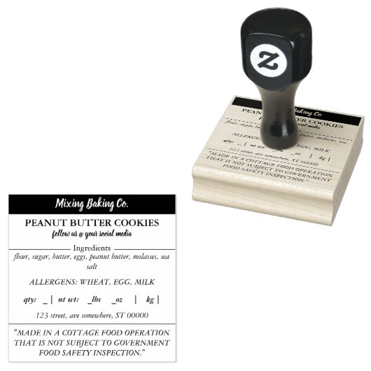 Stempel van de wet inzake voedingsmiddelen (Gestempeld)