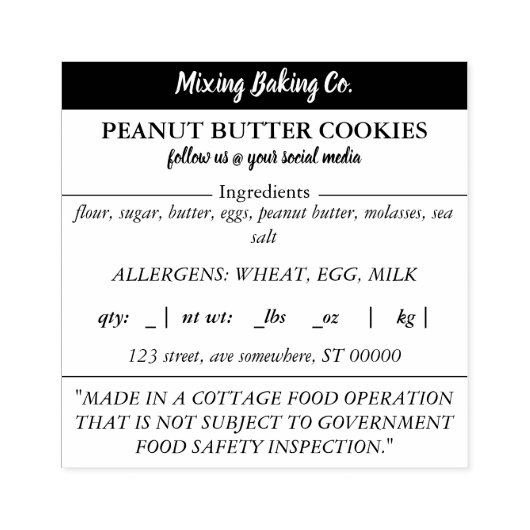 Stempel van de wet inzake voedingsmiddelen (Afrduk)