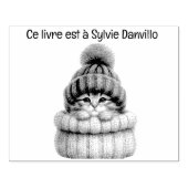 Stempel van gekat hout met wol. (Afrduk)