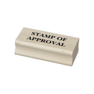 STEMPEL VAN GOEDKEURING Houten Kunststempel
