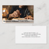 Stempel van goedkeuring voor openbare documenten | visitekaartje (Voorkant / Achterkant)