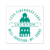 Stempel van het Adres van de Terugkeer van de Bouw (Design)