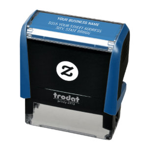 Stempel van het adres van uw bedrijfsnaam
