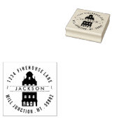 Stempel van het kantoorgebouw (Gestempeld)