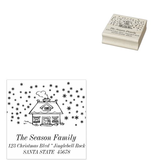 Stempel van het postadres van het pakhuis (Gestempeld)