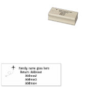 Stempel van het retouradres van Airmail (Gestempeld)