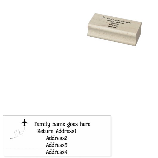 Stempel van het retouradres van Airmail (Gestempeld)