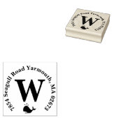 Stempel van het terugzendadres van de walvismagnet (Gestempeld)