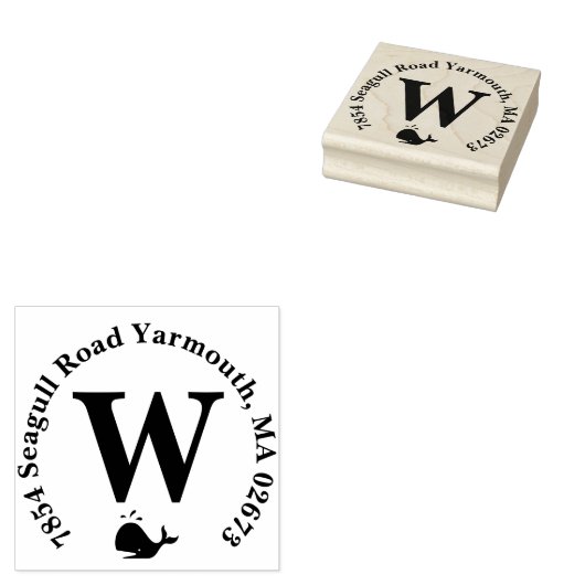 Stempel van het terugzendadres van de walvismagnet (Gestempeld)