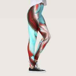 Stempel van kristallijnen over zandige bergtextuur leggings
