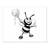 Stempel van Oranje en zwart honingbijen (Afrduk)