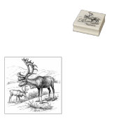 Stempel van rendierrubber (Gestempeld)