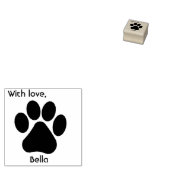 Stempel van rubber, bedrukt, met liefde (Gestempeld)