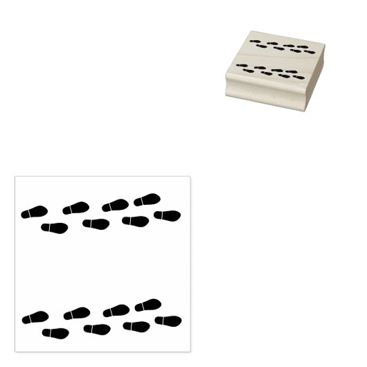 Stempel van rubber, schoendruk, schoendruk (Gestempeld)