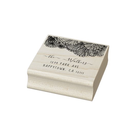 stempel van terugzendadres van seashell (Stempel)